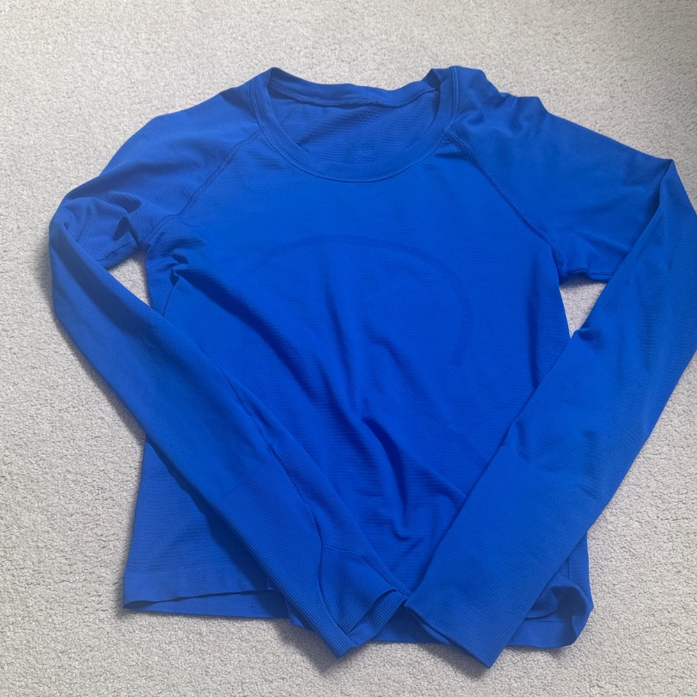Women's Blue lululemon Long Sleeve Top